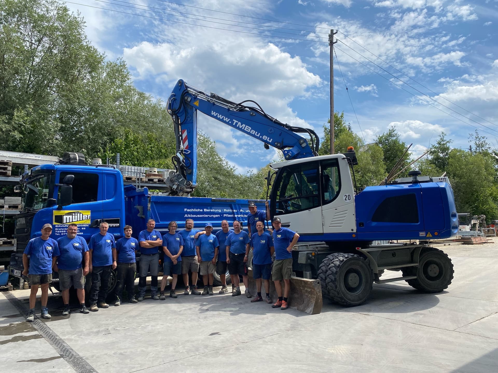 Das Team von Thomas Müller Bauunternehmen — Ihr Partner für qualitatives Bauen seit 1954
